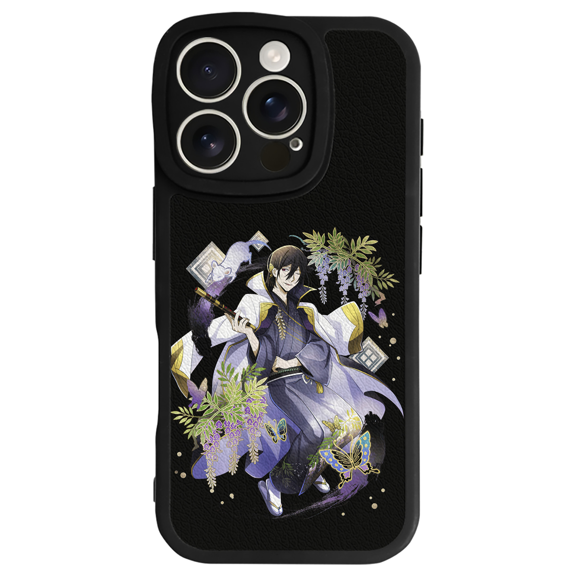 （画像用） 文豪ストレイドッグス Bungo Stray Dogs 【iPhone 16シリーズ対応】シリコンスマホケース（レザー調） 材質：シリコン